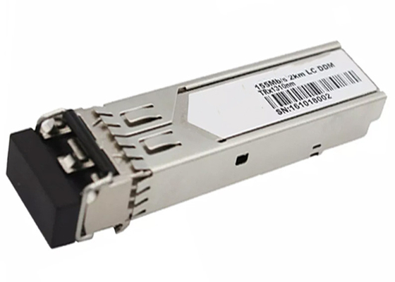 1310nm 2km 155M ডুপ্লেক্স SFP মডিউল, LC DDM মাল্টিমোড SFP ট্রান্সসিভার