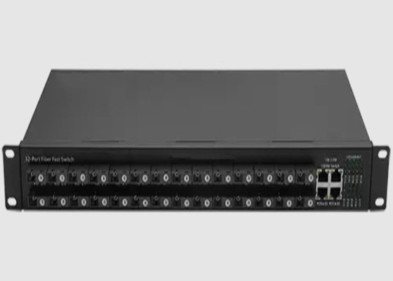 28 10/100FX + 4 10/100/1000BASE-T(X) সহ 1U টাইপ SFP ফাইবার ইথারনেট সুইচ
