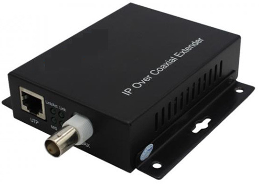 PoE + Ethernet over Coax (EOC) কনভার্টার 10/100mbps 1.5km 1 BNC এবং 1 Ethernet পোর্ট