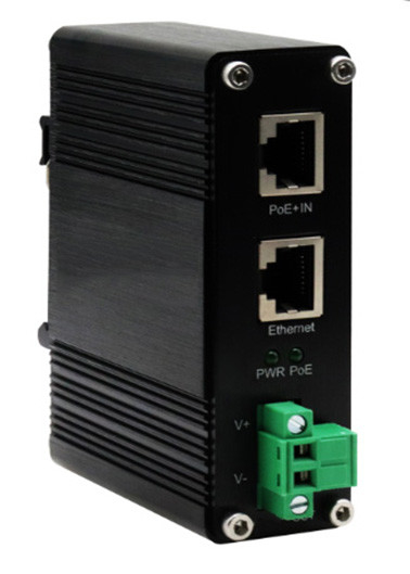 DIN-Rail Industrial 802.3bt গিগাবিট PoE++ স্প্লিটার আউটপুট ভোল্টেজ 24VDC