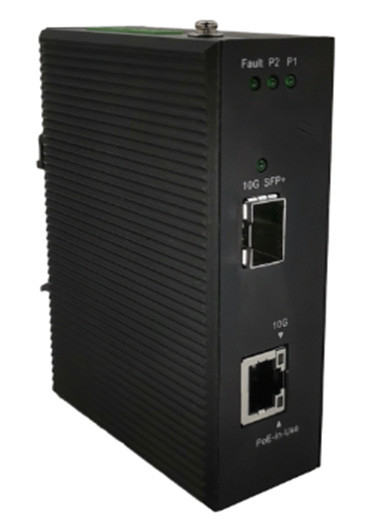 শিল্প 802.3bt 90W 10G PoE মিডিয়া কনভার্টার স্টোর-এন্ড-ফরওয়ার্ড প্রসেসিং প্রকার